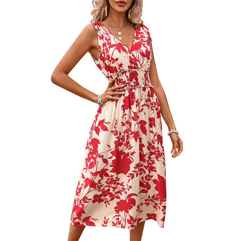 New European And American Summer Women  Bohemian Holiday Dress