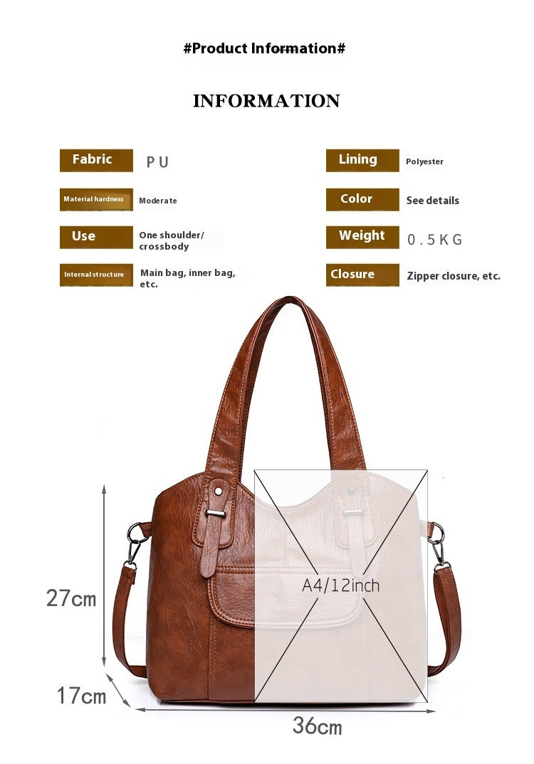 Fashion Trend Women's Pu Handbag